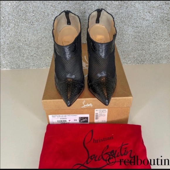 ❣️SOLD Louboutin Mandolina Laser Cut Booties 35 - Picture 4 of 7